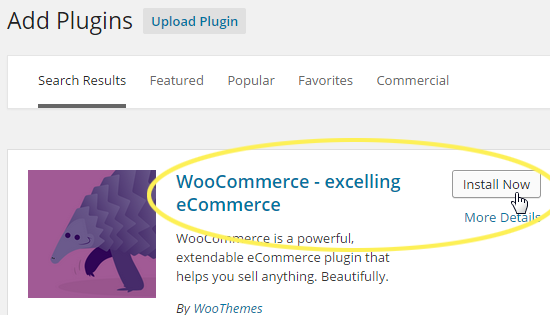 Install WooCommerce